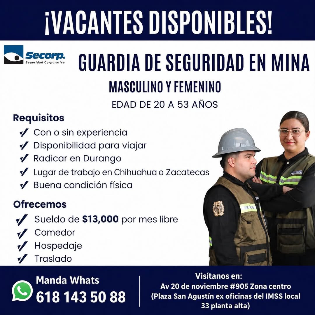 Guardia de Seguridad en Mina