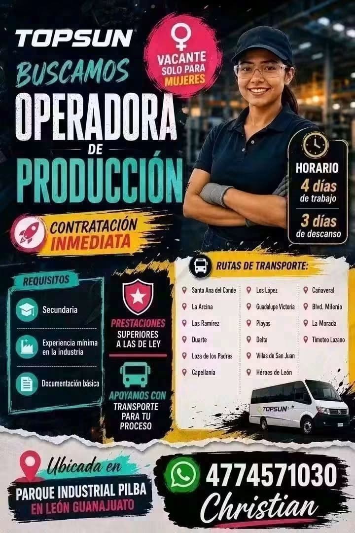 Operadora de Producción
