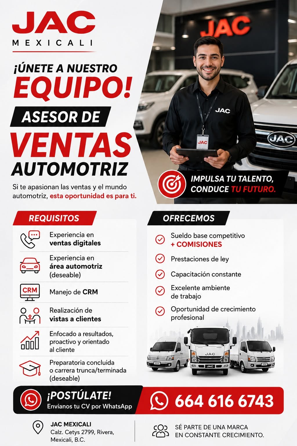 Asesor(a) de Ventas Automotriz