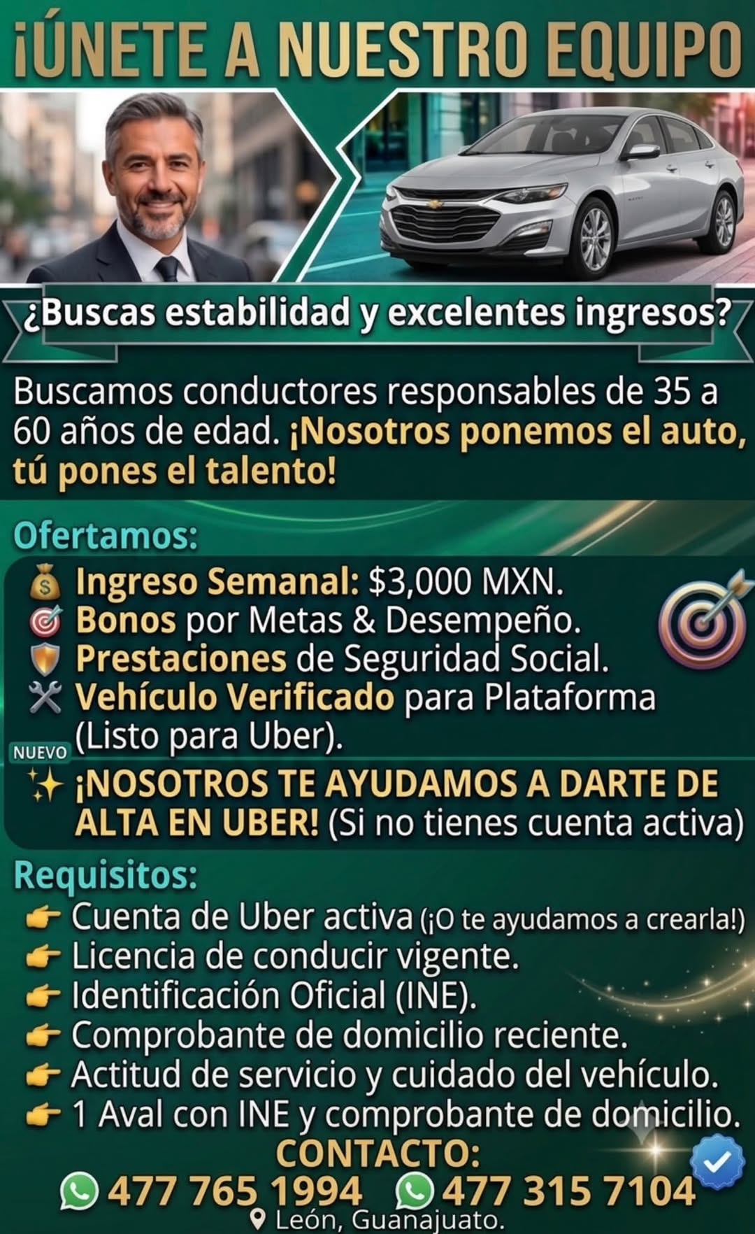 Conductor para plataforma