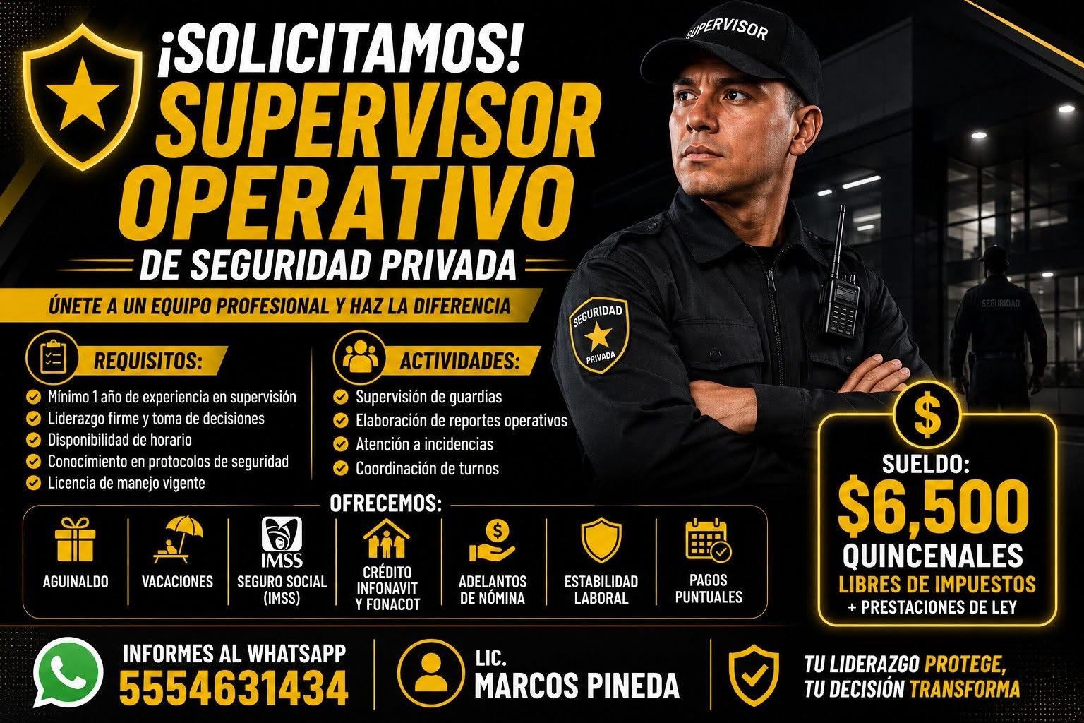 Supervisor Operativo de Seguridad Privada