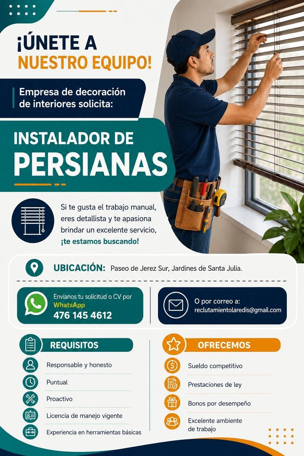 Instalador de persianas